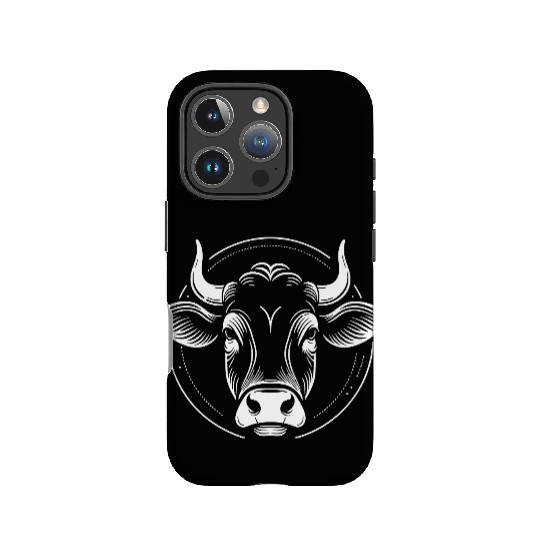 Cow face cows vector farm animal art path5 IPhone Cases