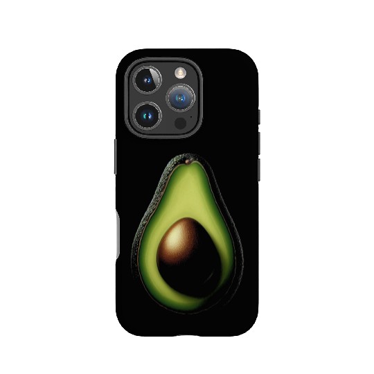 Avocado food art vegan design 2 IPhone Cases
