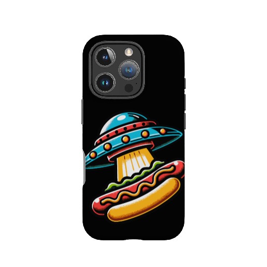 UFO HotDog Abduction IPhone Cases