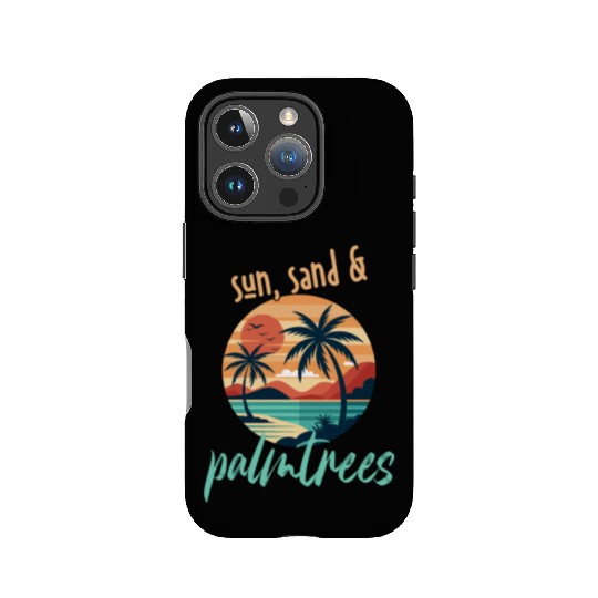 Sun, sand, and palm trees! IPhone Cases