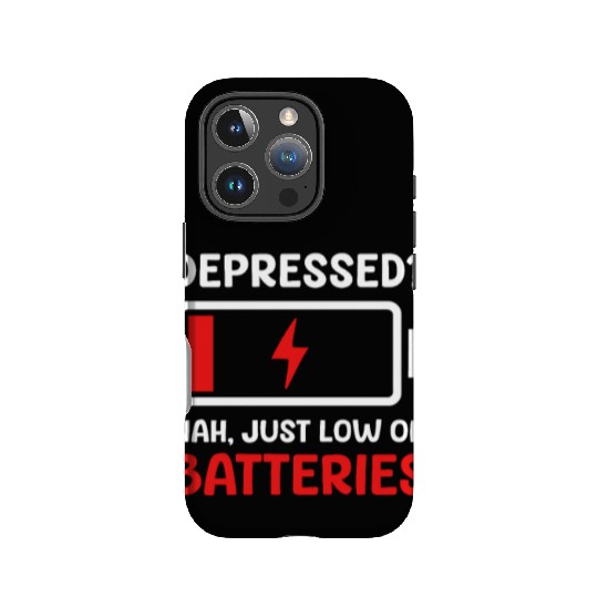 Depression Awareness Just Low On Batteries IPhone Cases