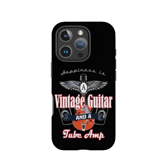 A Vintage Guitar And Tube Amp IPhone Cases