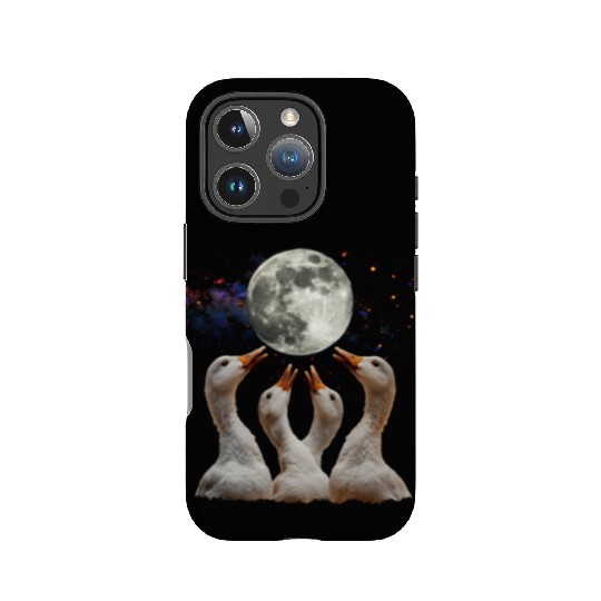 Ducks Farm Animal Farmer Howling Moon IPhone Cases