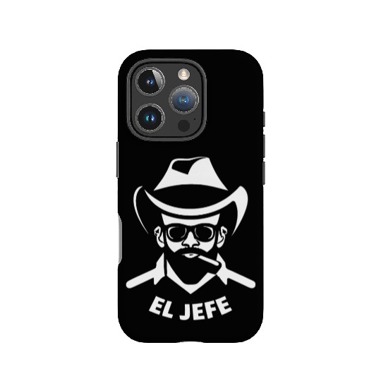 El Jefe (White Print) IPhone Cases
