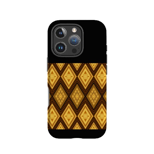 Ancient Gold Diamond Pattern, indigenous art IPhone Cases