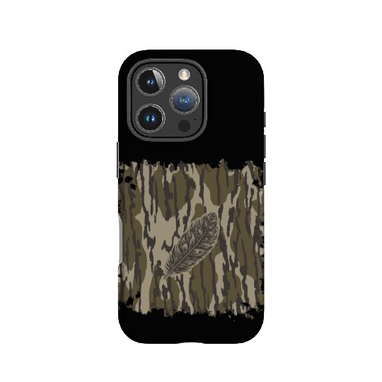 Turkey Feather Bottomland Camo Forest Camouflage IPhone Cases