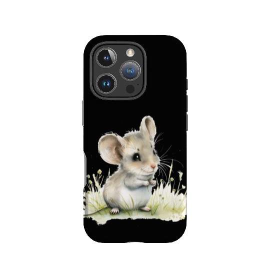 Cute Baby Mouse Watercolor IPhone Cases