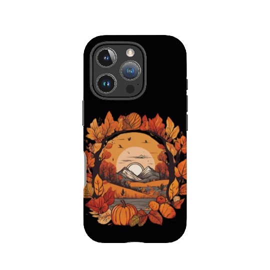 Autumn leaves falling design IPhone Cases