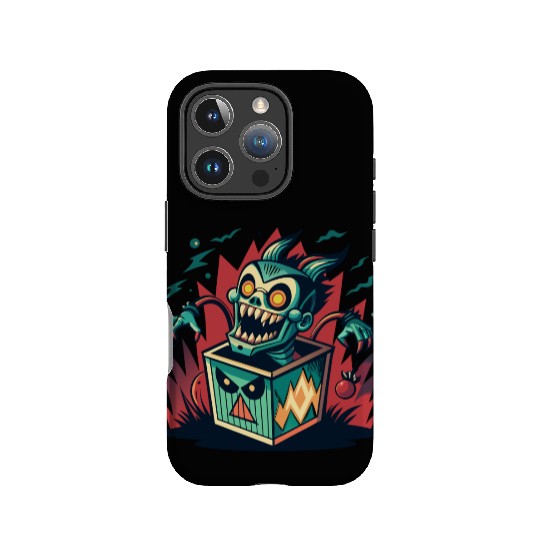 Monster Jack-in-the-Box - Retro Horror Fun IPhone Cases