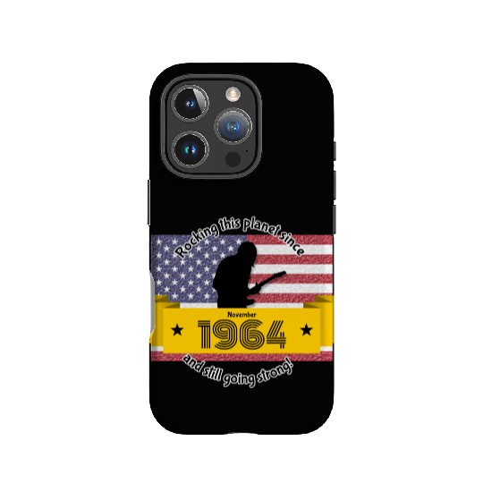 60th birthday Rocking this planet since 11/1964 IPhone Cases
