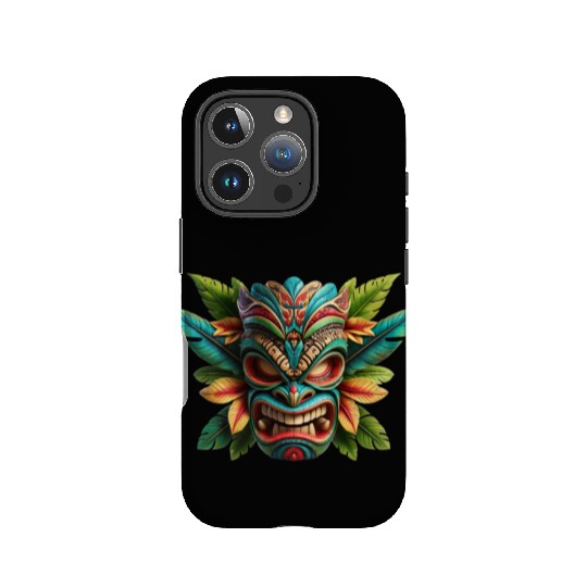 Tropical Tiki Warrior IPhone Cases