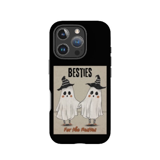 Retro Ghost Besties for the Resties Top IPhone Cases