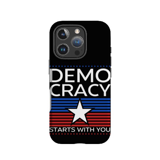Democracy Starts with You - Election - Vote IPhone Cases