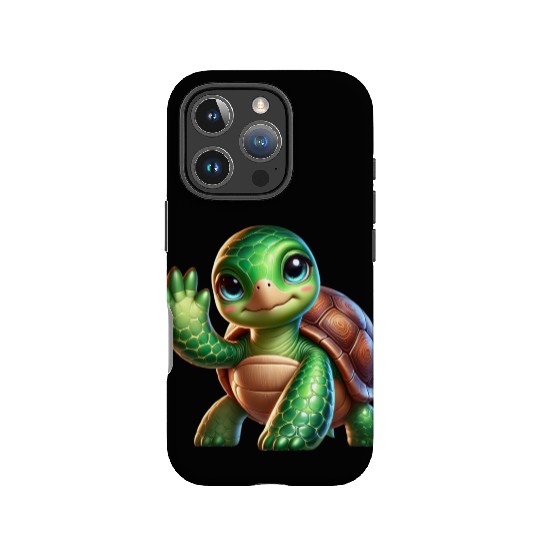Adorable Waving Turtle IPhone Cases