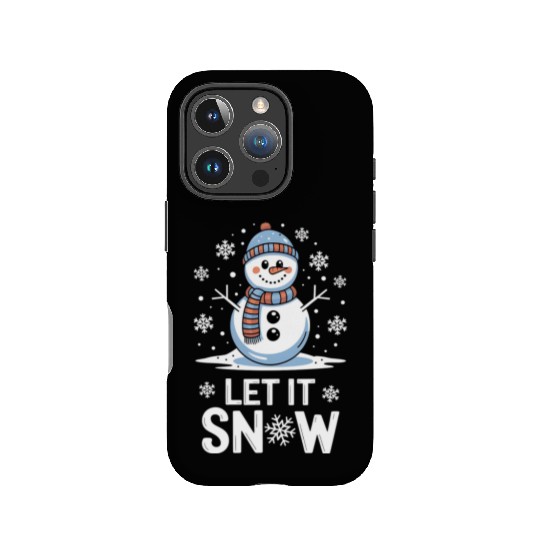 Let It Snow Snowman - Cute Winter Christmas 2024 IPhone Cases