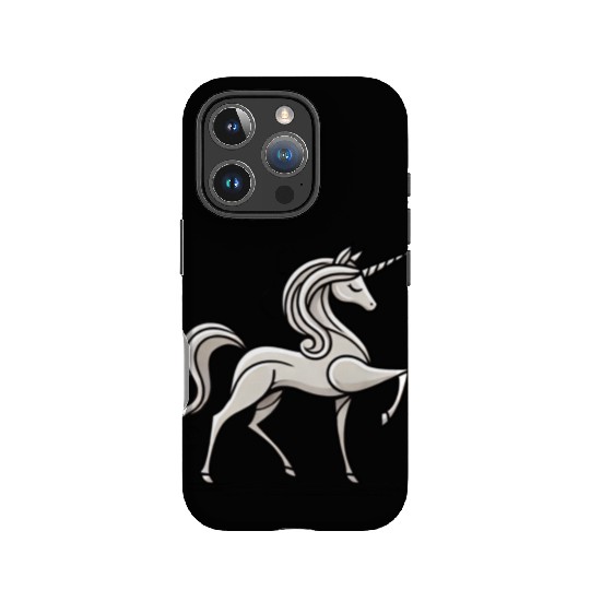Refined Stick Figure Unicorn IPhone Cases