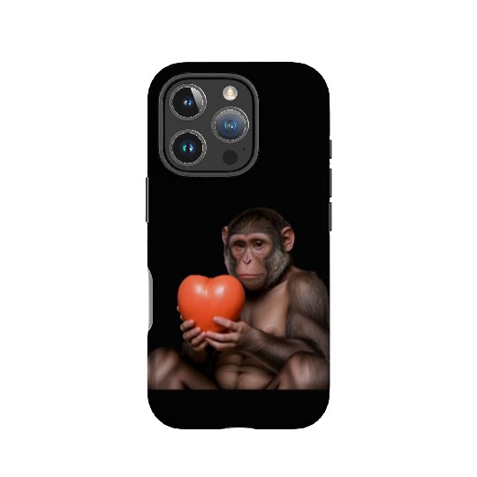 Monkey love you IPhone Cases