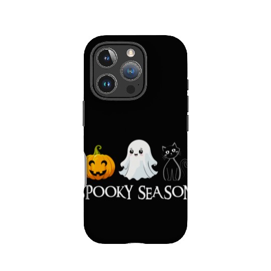Spooky Season Halloween Pumpkin Cute Cat Paw Ghost IPhone Cases