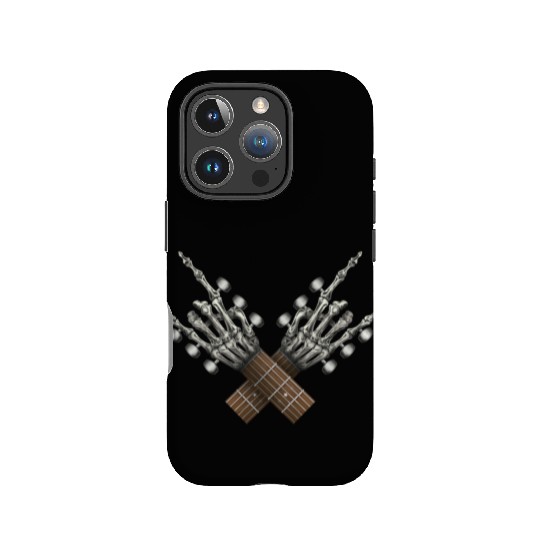 Rock On Guitar Rock & Roll Halloween Skeleton Hand IPhone Cases