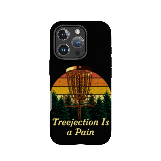 Treejection Is a Pain Funny Disc Golf Humor Golfer IPhone Cases