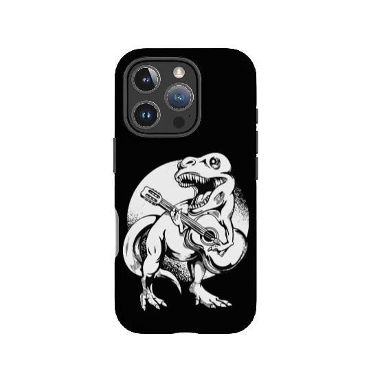 Dinosaur T Rex Playing Guitar Music Lover Design IPhone Cases