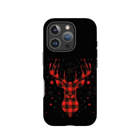 Christmas Buffalo Plaid Deer Snowflakes Winter IPhone Cases
