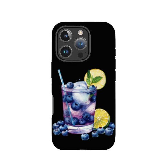 Blueberry Lemon Cocktail IPhone Cases