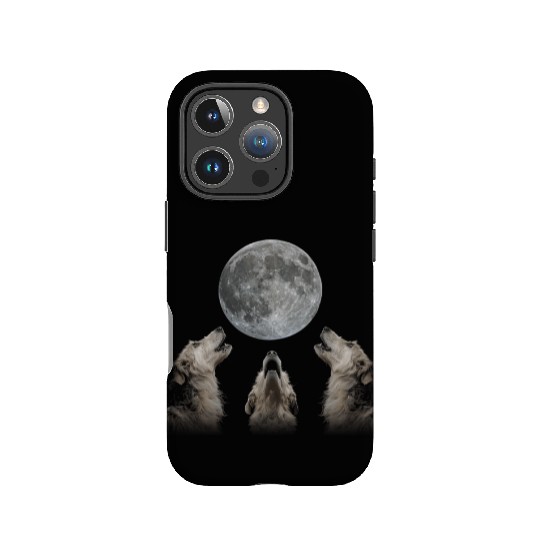 Irish Wolfhound Dog Howling Moon IPhone Cases