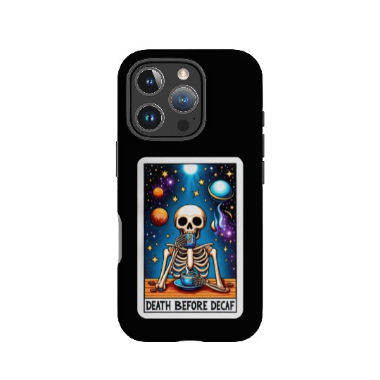 Tarot Card Collection - Death Before Decaf IPhone Cases
