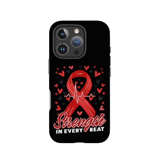 CHD Awareness Strength In Every Beat IPhone Cases