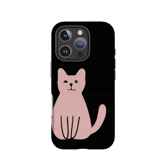 Ew People Funny Sarcastic Cat Art IPhone Cases