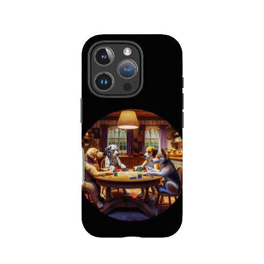 Dogs Playing Kitchen Poker IPhone Cases