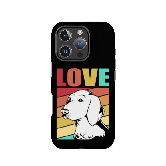 Retro German Shorthaired Pointer Dog I Love My GSP IPhone Cases