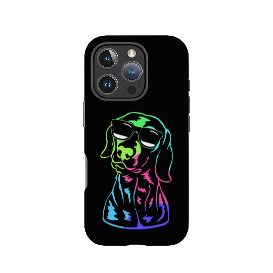 German Shorthaired Pointer GSP Dog With Sunglasses IPhone Cases