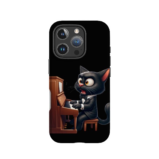 Piano Prodigy Cat IPhone Cases