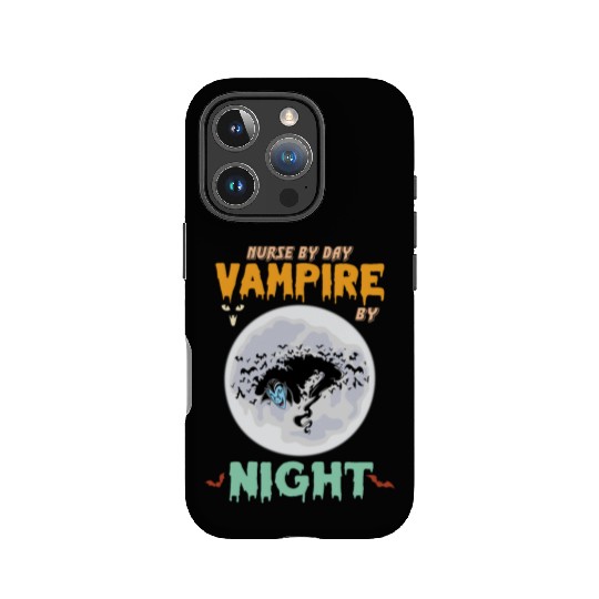 Nurse by day vampire by night IPhone Cases