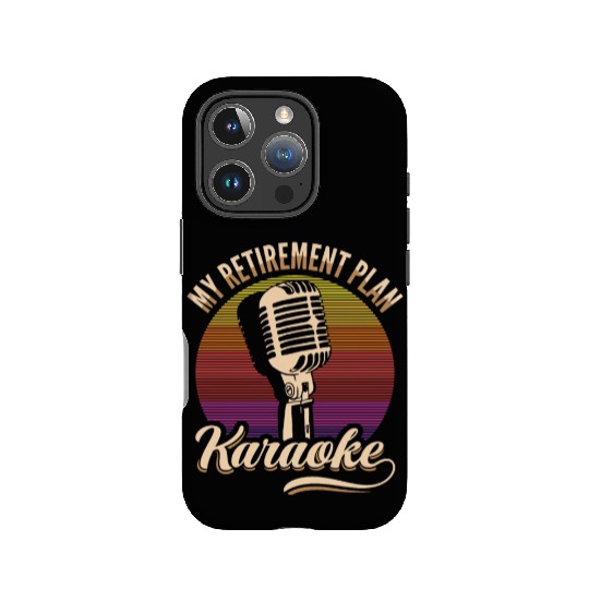 My Retirement Plan Karaoke Microphone Retro IPhone Cases