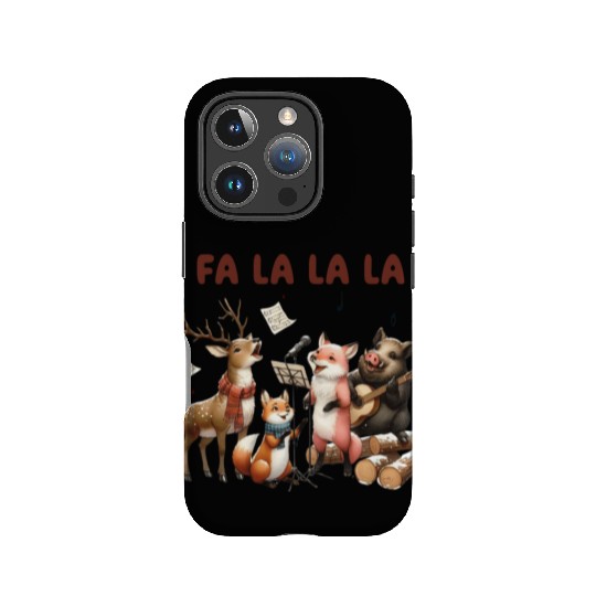Fa La La La Woodland Choir Christmas Vibes IPhone Cases