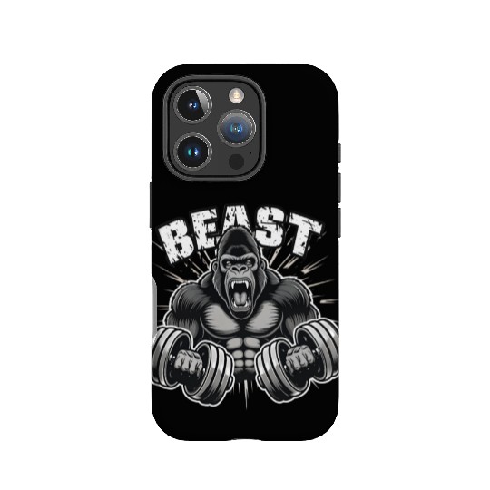 beast Gorille Musclé Body Builder Motivation Gym IPhone Cases