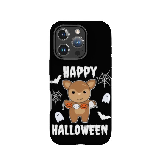 Deer Happy Halloween Pumpkin Bat Costume IPhone Cases