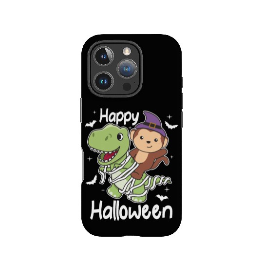 Monkey Happy Halloween T-rex Mummy Costume IPhone Cases