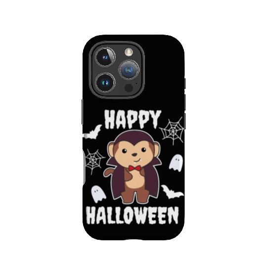 Monkey Happy Halloween Cute Vampire Costume IPhone Cases