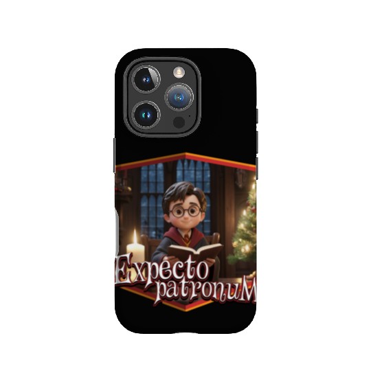 Magical christmas expecto patronum wizard IPhone Cases