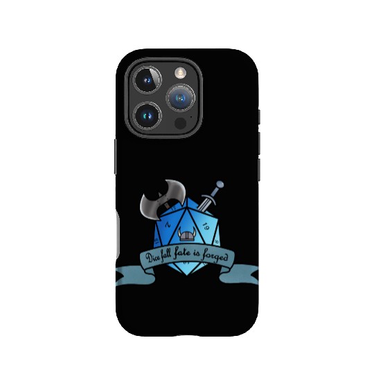 D20 dice with warrior theme IPhone Cases
