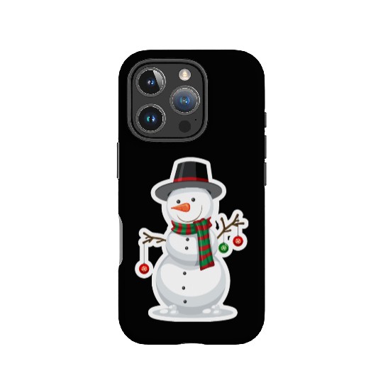 the white snowmen IPhone Cases