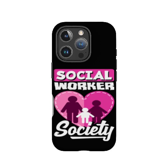 Social Worker Society Heart Family IPhone Cases