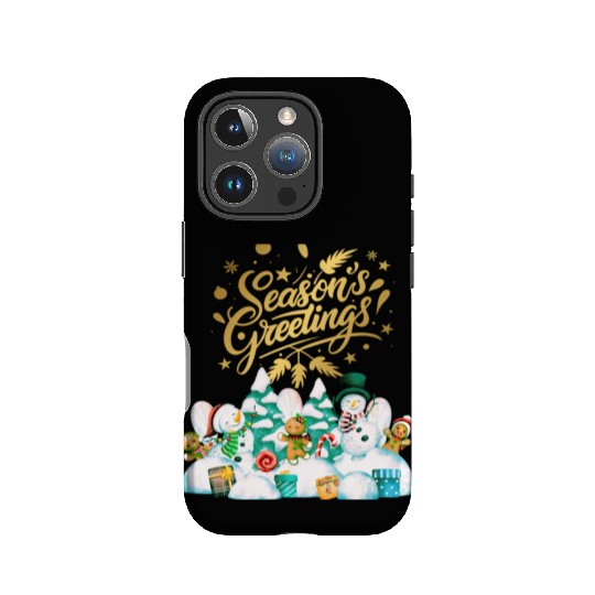 Seasons greetings with friends IPhone Cases