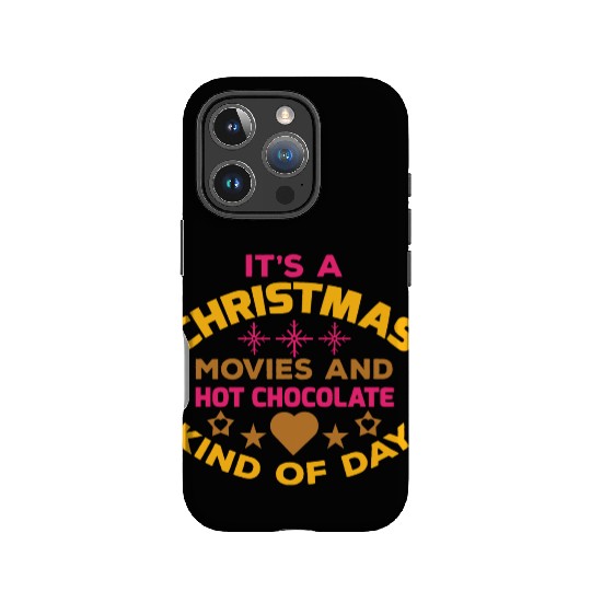 It's a Christmas movies and hot chocolate IPhone Cases