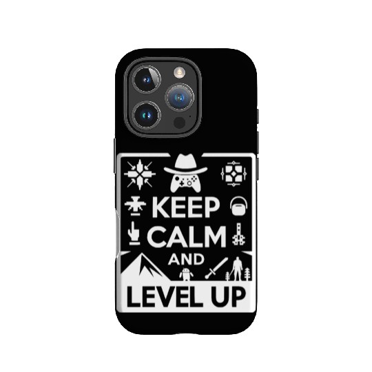 Keep Calm and Level Up IPhone Cases