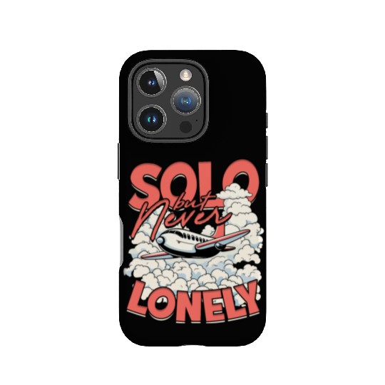 First Solo Flight Pilot Solo But Never Lonely IPhone Cases